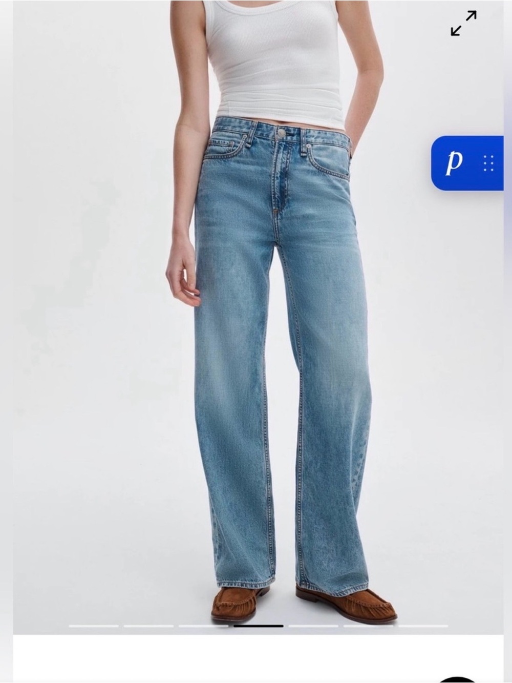 Rag & Bone Logan Midrise Wide Leg 26